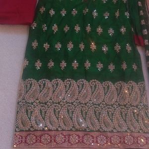 Beautiful Mayon and  mehndi dress